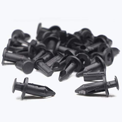 Lantee 20 Pcs Black Nylon Rocker Panel, Wheel Line & Air Inlet Duct Push-Type Retainer Clips For Gm 21075686 Ford F3Ly-14570-B #TOP6
