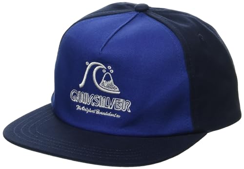 Quiksilver Boy's Basic Lines Snapback Hat, Monaco Blue 241