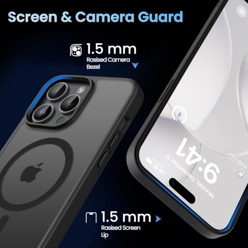 Image of CACOE Magnetic Case for iPhone 14 Pro 6.1 inch, Matte Black