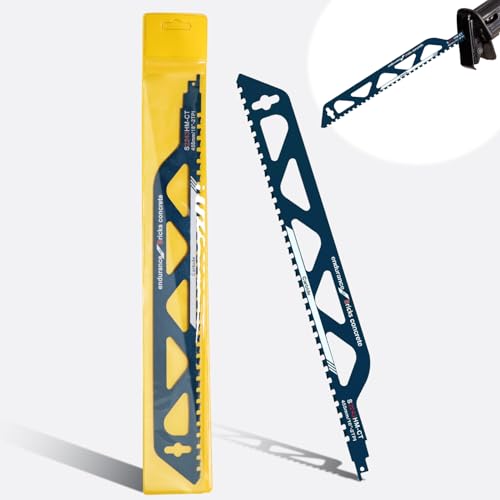 Hojas De Sierra De Sable, 455 mm Hojas Sierra Sable, Sierra De Sable Para hormigón celular, ladrillo, losas de cemento y hormigón, Perfectamente compatible con varias marcas de cuchillos