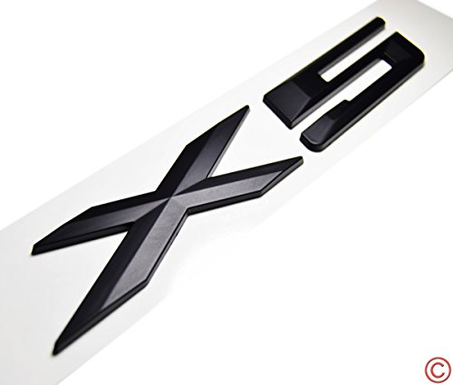 Zorratin Black 2005-2014 X5 Lettering Letter Rear Trunk Boot Lid Hatch Tailgate Emblem Badgen with Sticker for BMW Trunk [X5, Glossy]