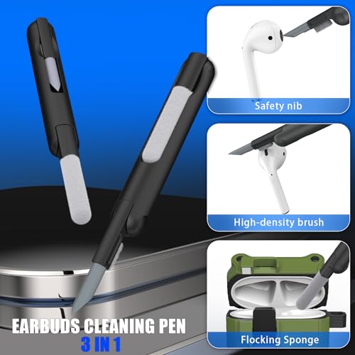 Image of RFUNGUANGO AirPods 2 Case with Lock Magnetic Lid, Olive Green