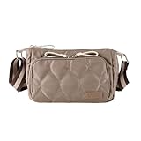 [リズデイズ] ショルダーバッグ レディース 軽量 お財布機能付き お財布バッグ (グレーベージュ/ベージュ)