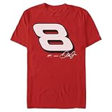 Men's NASCAR Dale Jr Racing Car Number 8 T-Shirt - Red - X Large