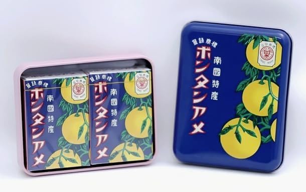 Amazon.co.jp: ボンタンアメ 8粒×2個 100周年 記念 レトロ缶付き