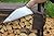 Woodhaven Brown 5 Foot 1/4 Cord Plus - Heavy Duty Indoor Outdoor Firewood Storage Log Rack And Optional Seasoning Cover - Metal Firewood Rack - Made in the USA (Cover)