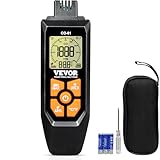 VEVOR Carbon Monoxide Detectors, 0-1000PPM Portable CO Detector with Audible & Visual Alarm, Handheld CO Gas Meter Tester with Temp Sensor, LCD Backlit Screen for Industrial/Home (Include 3 x Battery)