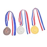 VICASKY 3個フットボール賞メダル 各 競技用スポーツ受賞メダル 受賞の象