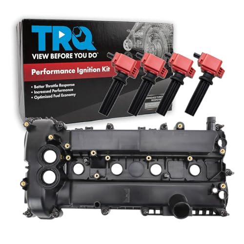 TRQ Ignition Coil Kit 5 Piece High Performance Compatible with 2012-2014 Ford Edge 2013-2016 Escape 2012-2015 Explorer 2013-2018 Focus Fusion 2013-2017 Taurus 2015-2016 Lincoln MKC MKZ