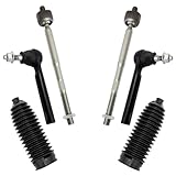 TRQ Front Steering Kit Steering Rack & Pinion Bellow Tie Rod Compatible with 2017-2023 Mazda CX-5