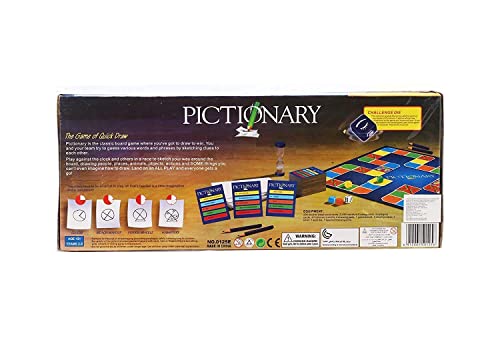 Image of Pictionary Board Game for Kids & Adults | Quick Draw Sketches, Crazy Guesses & Non-Stop Laughter | Fun Card & Board Game for All Ages | Family & Party Game.