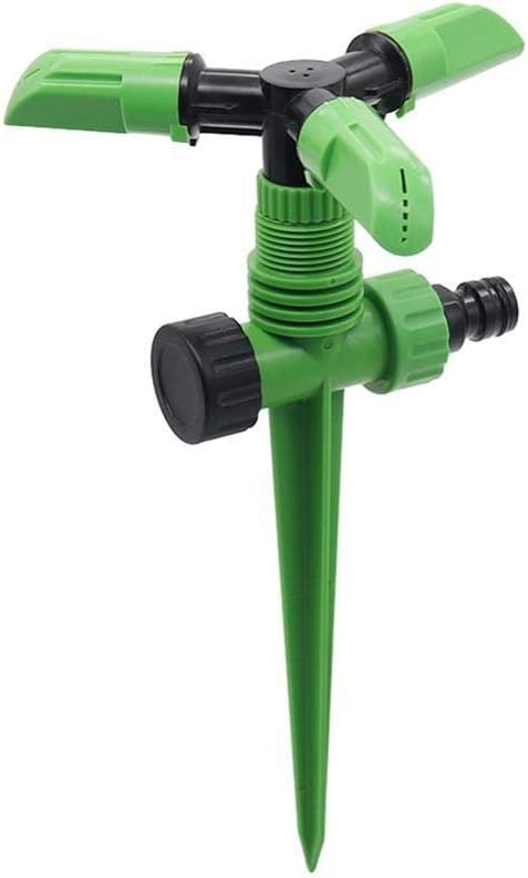 Sprinkler Controller 3 Pcs Automatic 360 Degree Spiked Circle Rotating Sprinkler Garden Agriculture Yard Lawn Grass Irrigation Watering Nozzles Automatic Water Irrigation Control System