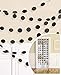 amscan 672424.1 Round Glitter String Decorations - Black, Multi, 7 feet