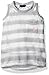 U.S. Polo Assn. Girls' Textured Knit Hi-Lo Striped Tank Top