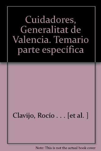 Portada de Temario Parte Especifica Cuidadores de la Generalitat Valenciana