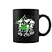 Snoopy Patrick Day Tasse à café en céramique Noir 325 ml