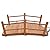 YAFF Solid Wood Garden Bridge, Wooden Arc Bridge with Handrails, Outdoor Decorative Footbridge for Garden, Yard, Lawn, Pond – Brown