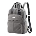 Gsheocm Mochilas con USB para mujer, para el hombro, para el ordenador portátil, mochila grande de viaje, mochila para perros pequeños, gris oscuro, Talla única