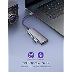 VAVA-USB-C-Hub-7-in-1-USB-C-Adapter-for-MacBookProAir-with-3-USB-30-Ports-4K-USB-C-to-HDMI-SDTF-Cards-Reader-100W-Power-Delivery-Charging-Port-for-iPad-ProChromebookType-C-Windows-Laptops