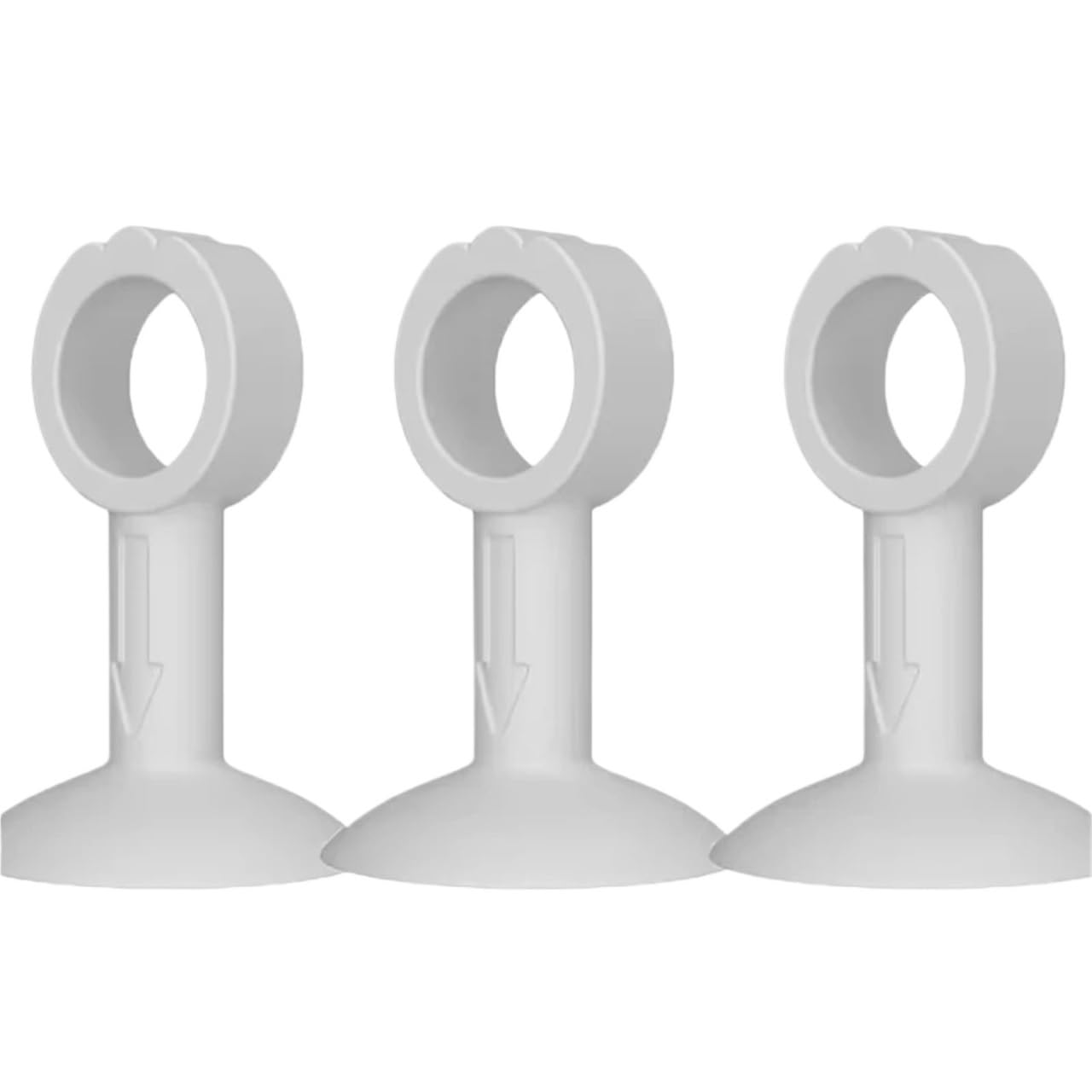 Trryuip 3Pair-White Silicone Door Handle Stoppers 2/3Pcs Handle Door Stopper Silicone Mute Buffer Pad