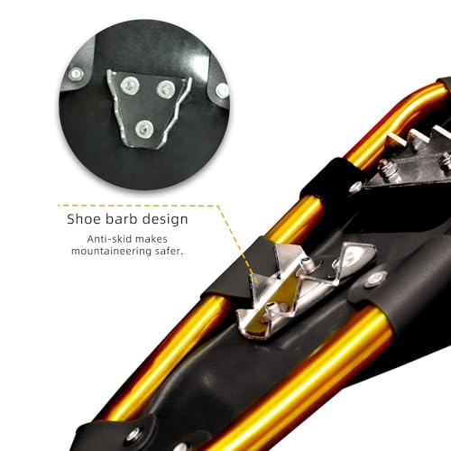 Xtrempro SSPT1-17GD Snowshoes,Lightweight Aluminum Frame,13-Point Heavy Duty Crampons,Uv Shoe Decking thumb #2