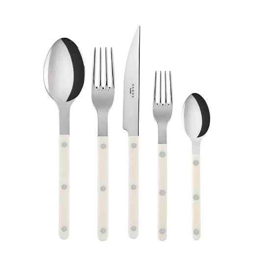 Sabre Flatware Bistrot Stainless Steel Ivory 5pcs Service for 4 (20 pieces)