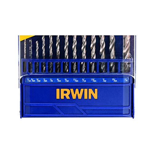 IRWIN Conjunto de Brocas para Metal com 13 Peças de 1/16 Pol. a 1/4 Pol. (1,58mm a 6,4mm) 1865293