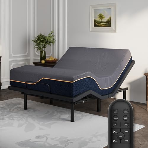 Dyonery Queen Adjustable Bed Frame Mattress, 14 Inch