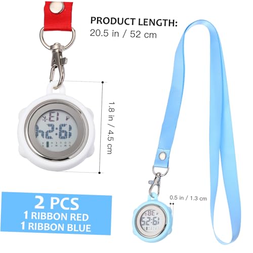 Reloj de bolsillo digital Gatuida de diseño simple elegante con pantalla grande, pack de 2 2