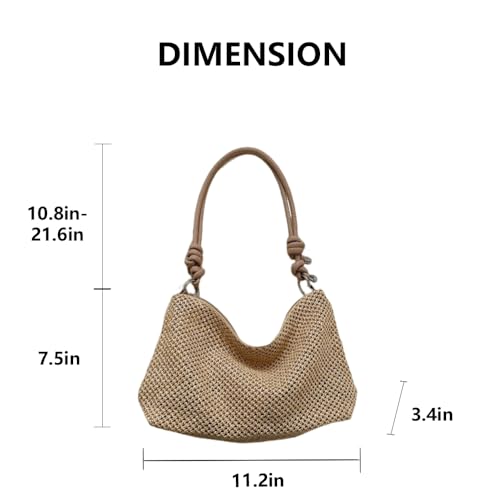 Beach Tote Bags for Women, Summer Slouchy Hobo Shoulder Crossbody Bag Womens Boho Purses and Handbags2