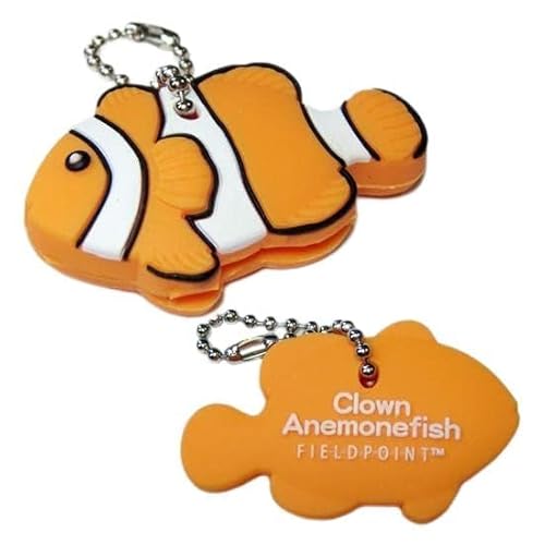 Field Point Key Cover/Key Caps/Key Holder/Keycaps - Cute Animal Pet Faces (Clown Anemonefish)