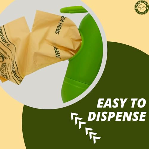 Image of Biodegradable Dog Poop Bags Rolls - Unscented, Compostable Trash Bag With Dispenser And Leash Clip - 16 Rolls of 240 Poop Bags for Dogs and Cat, Thick And Ideal Pet Waste Bags
