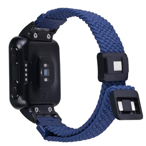 C2D JOY Braided Nylon Strap Compatible with Garmin Forerunner 35/Approach S10 Replacement Watchband Sport Nylon band Medium(4.3-8.0inch) Midnight Blue