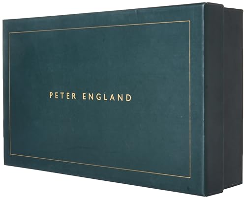 Image of Peter England Men's Reversible Leather Belt & Leather Wallet Combo - Premium Set
