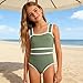 Girls One Piece Swimsuit Color Block Fashion Bathing Suit for Children Cute Summer Beach Wear with Lining Ages 4-12