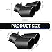 winterrock Dual Exhaust Tips, Stainless Steel Car Muffler Exhausts with Bolt, 2.48