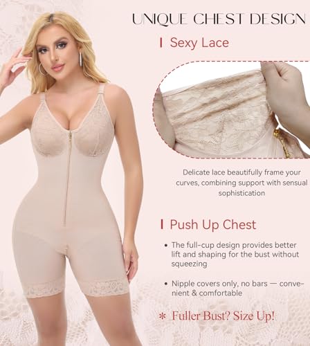 SHAPSHE Fajas Colombianas Moldeadoras Full Body Shaper Tummy Control Stage 3 Postpartum Shapewear for Women with Bra4