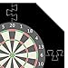 VEAREAR Dart Board Wall Protector, Universal EVA Octagon Dartboard Backboard Surround, 4Pcs Splicing, Removable, Black