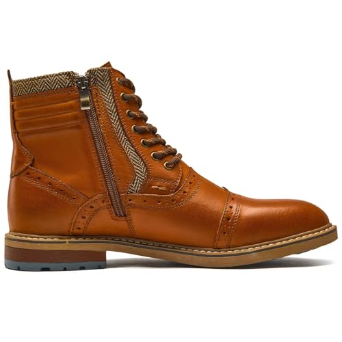 Image of Arkbird Mens Chelsea Boots, Stylish and Comfort Leather Chukka Ankle Boots with Zipper