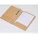 NUOLUX 12Pcs A4 Kraft Paper File Folder Brown Card Folder 2 Pockets Document Folder Office Project File Presentation Folder