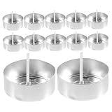 Hohopeti Kit para Hacer Velas con Cera y Mechas de Recipientes de Aluminio para Velas de Té Compacto y Ligero para Proyectos DIY y Regalo