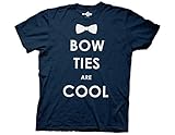 Ripple Junction Doctor Who Bow Ties are Cool Adult T-Shirt XL Navy