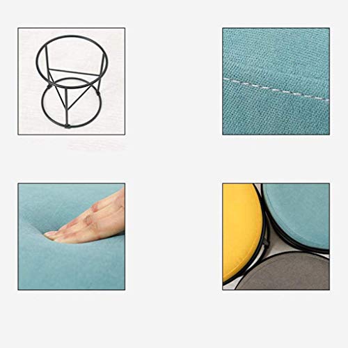 Taburete de tela para cambiar zapatos en el recibidor o usar ante el tocador moderno 8