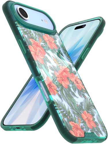 Image of Smartish iPhone Air MagSafe Clear Case - Gripmunk Magnetic Slim Case [Lightweight + Protective] Anti-Yellowing Thin Grip Clear Cover for Apple iPhone Air - Tropical