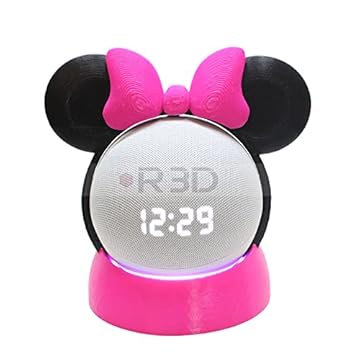 Suporte Para Alexa Echo Dot 4 e Echo Dot 5 Minnie Pink