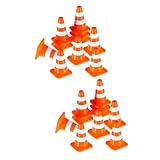 Verkehrsschilder für kinder: ausreichende menge: diese miniatur-verkehrskegel haben genug menge, um unterschiedlichen bedürfnissen gerecht zu werden, und ihre kinder können sie mit freunden teilen.