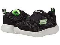 Skechers Unisex-Child Dyna-lite Sneaker, Black/Lime, 9 Toddler