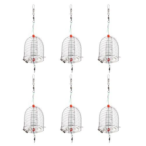 Cage à appâts pour la pêche Yardwe lot de 6 mangeoires pour vos weekends au bord de l'eau
