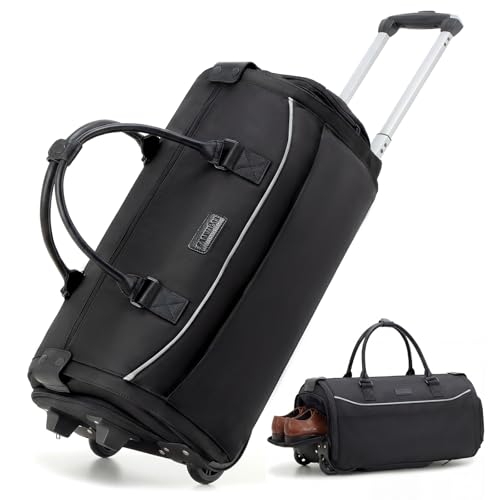 Fanwoli Rolling Garment Bag with Wheels and TSA Approval