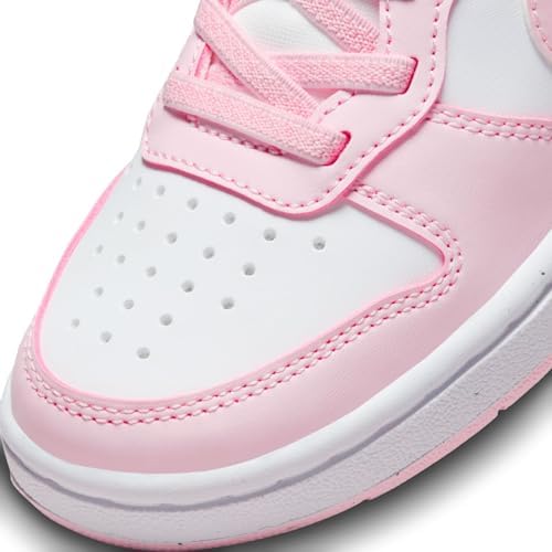 NIKE Court Borough Low Recraft Boys DV5458-105 (White/Pink Foam), Size 6 | Image 3